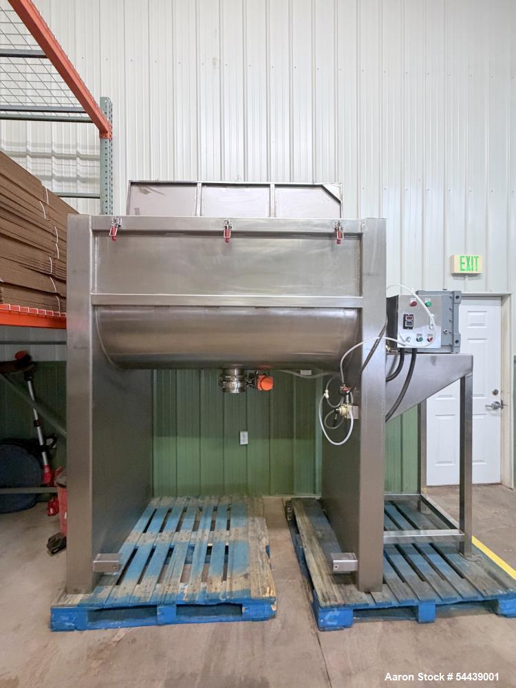 Used 1,000L Stainless Steel Dual Ribbon Blender – 10 HP Industrial Dry Powder Mixer (2024)