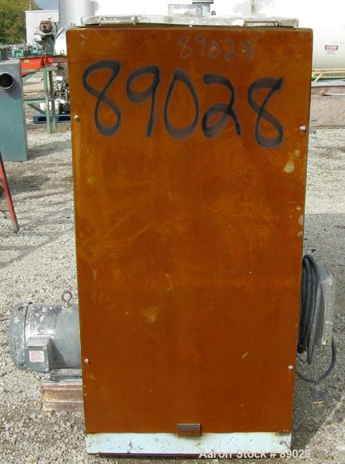 USED: Ribbon Blender, 23 cubic feet working capacity, 304 stainless steel. Dimple jacketed trough 26" wide x 66" long x approximately 28" deep, no rating. 2-1/2" diameter shaft, inner ribbon 2" wide ...