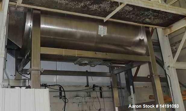 Used 200 Cu Ft 304 Stainless Steel Ribbon Blender. Mfg Aaron Process
