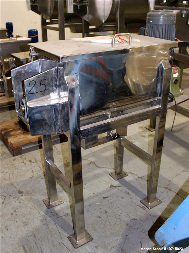 NEW- Aaron Process Model IMB-2.5. 2.5 Cubic Foot Ribbon Blender.