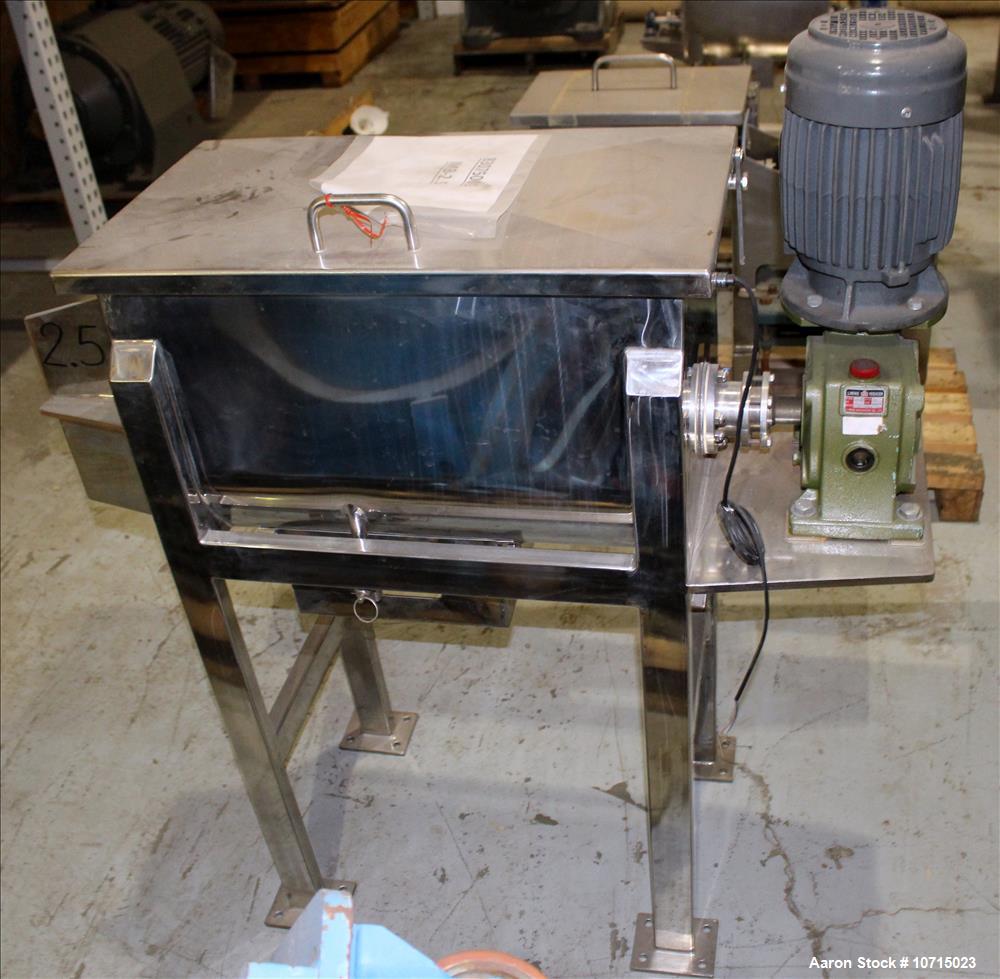 NEW- Aaron Process Model IMB-2.5. 2.5 Cubic Foot Ribbon Blender.