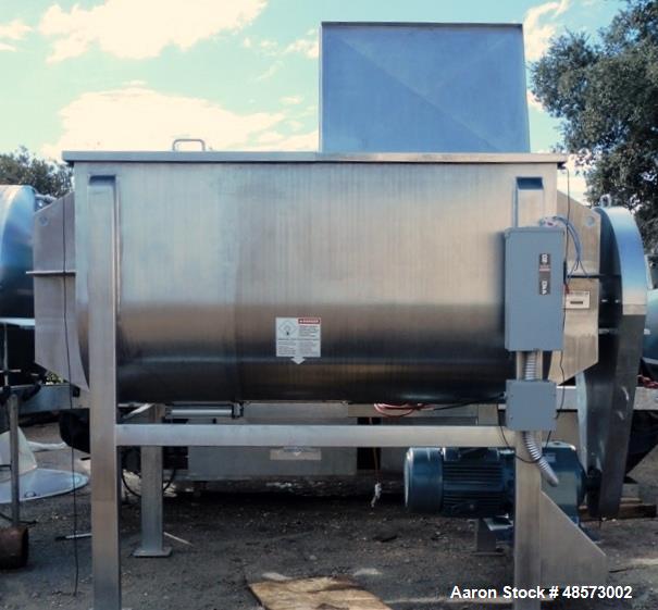 Used Aaron Process Equipment Model IMB-75. 75 Cubic Foot Ribbon Blender.
