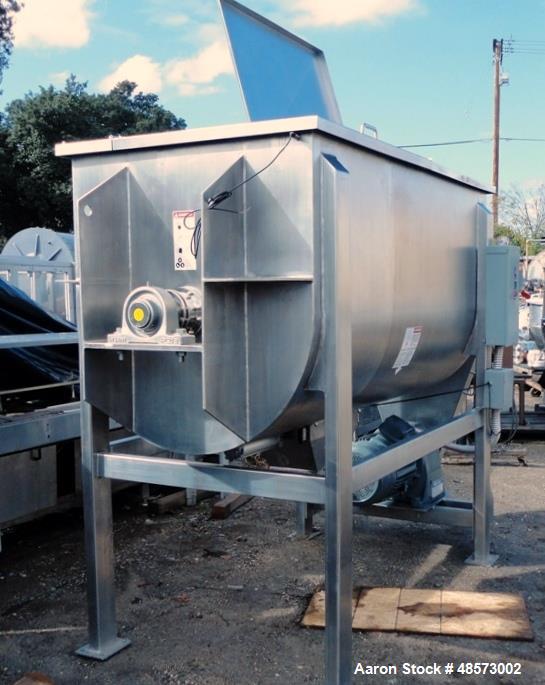 Used Aaron Process Equipment Model IMB-75. 75 Cubic Foot Ribbon Blender.