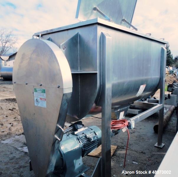 Used Aaron Process Equipment Model IMB-75. 75 Cubic Foot Ribbon Blender.