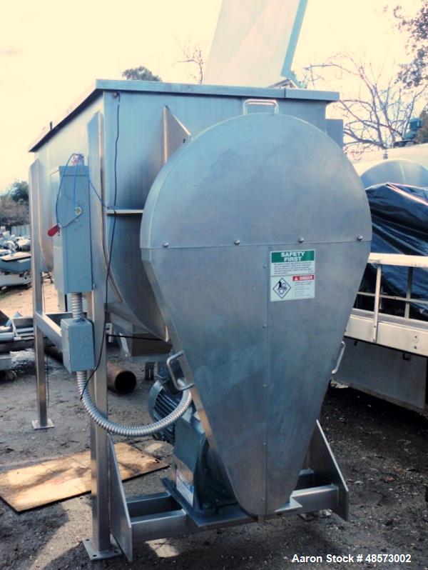Used Aaron Process Equipment Model IMB-75. 75 Cubic Foot Ribbon Blender.
