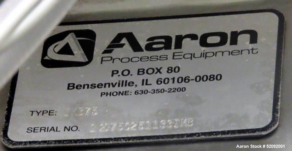 Used-Aaron Process Equipment Model IMB-75. 75 Cubic Foot Ribbon Blender