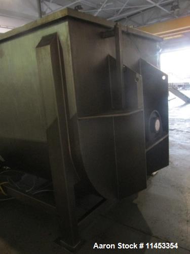 Used- 400 Cubic Foot Aaron Process Ribbon Blender, Model IMB400CF.