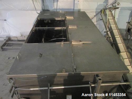 Used- 400 Cubic Foot Aaron Process Ribbon Blender, Model IMB400CF.