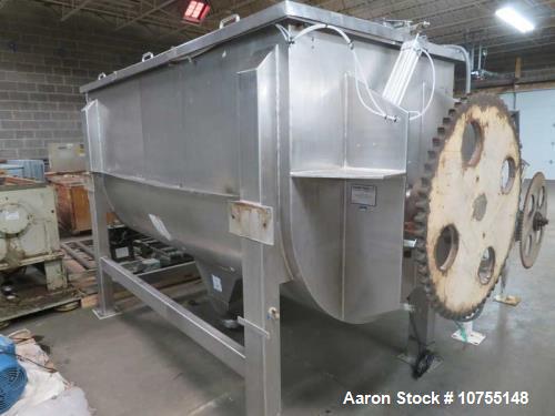 Used-150 Cubic Foot Aaron Process Double Ribbon Blender