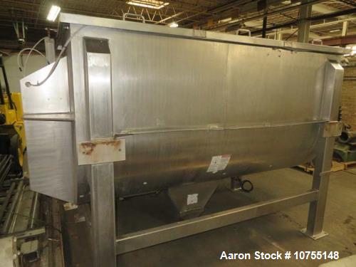 Used-150 Cubic Foot Aaron Process Double Ribbon Blender