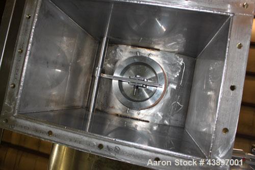 Unused-Aaron Process Equipment IMB 150 ribbon blender. 150 cubic foot working capacity, 175 cubic foot total capacity. Constructed of T304 stainless steel. Inside trough measures 53” wide x 106” long...