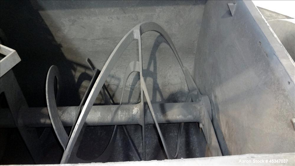 Used Aaron Process Ribbon Blender, Model IMB-100, 100 cubic feet