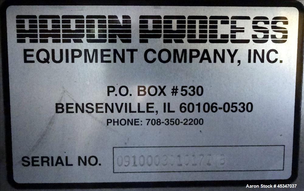 Used Aaron Process Ribbon Blender, Model IMB-100, 100 cubic feet