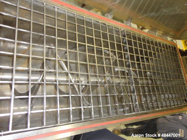 Used Aaron Process Double Spiral Ribbon Blender, 24 Cubic Foot Working Capacity