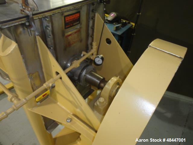 Used Aaron Process Double Spiral Ribbon Blender, 24 Cubic Foot Working Capacity