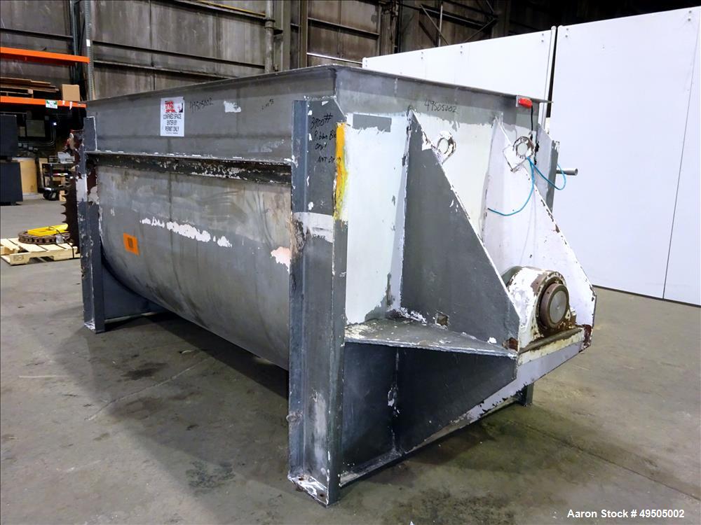 Used Aaron Process Double Spiral Ribbon Blender, 304 Stainless Steel,