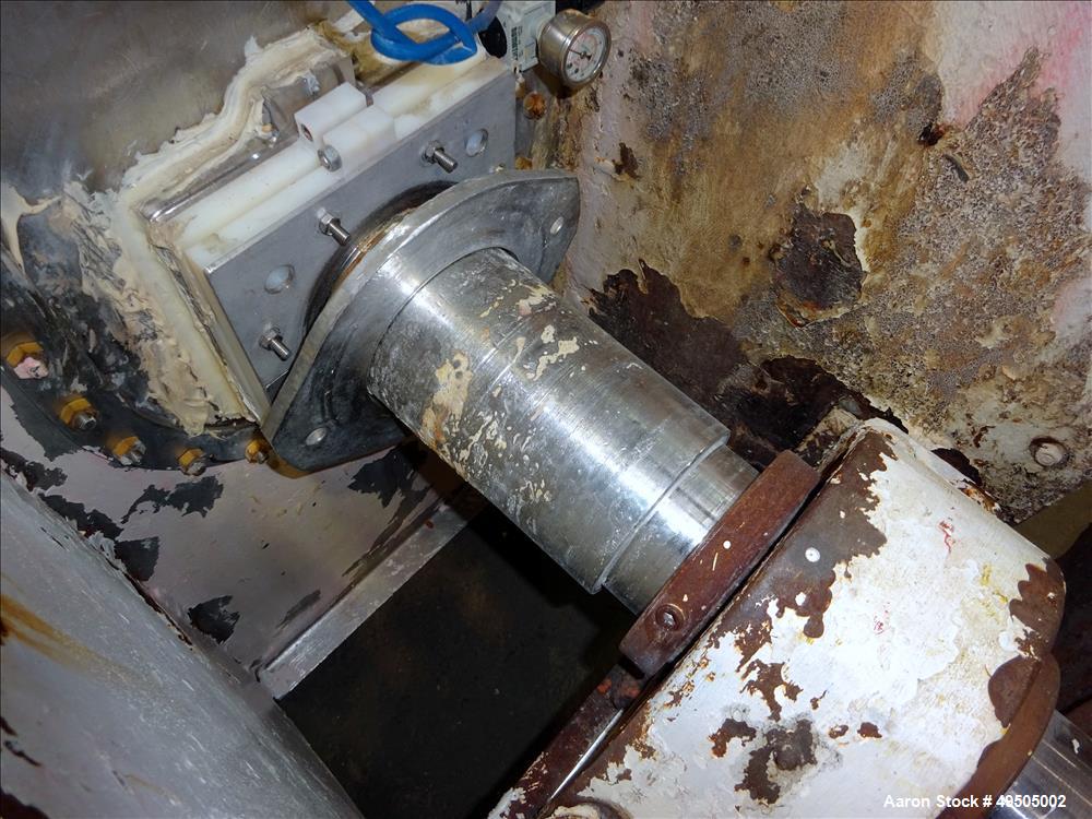 Used Aaron Process Double Spiral Ribbon Blender, 304 Stainless Steel,