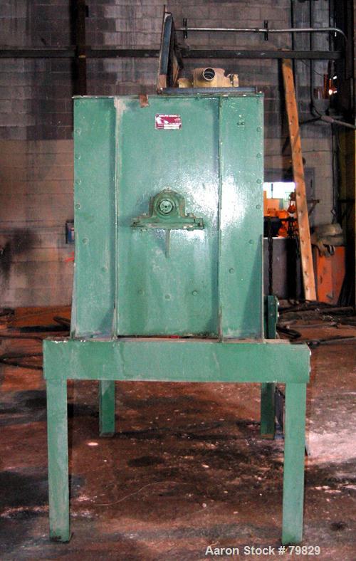 USED:Adelphi Machine ribbon blender, 40 cubic foot working capacity, stainless steel. Non-jacketed trough 34" wide x 66" long x approximately 38" deep. 3-1/2" diameter shaft, 8 ribbon sections 2-1/2"...
