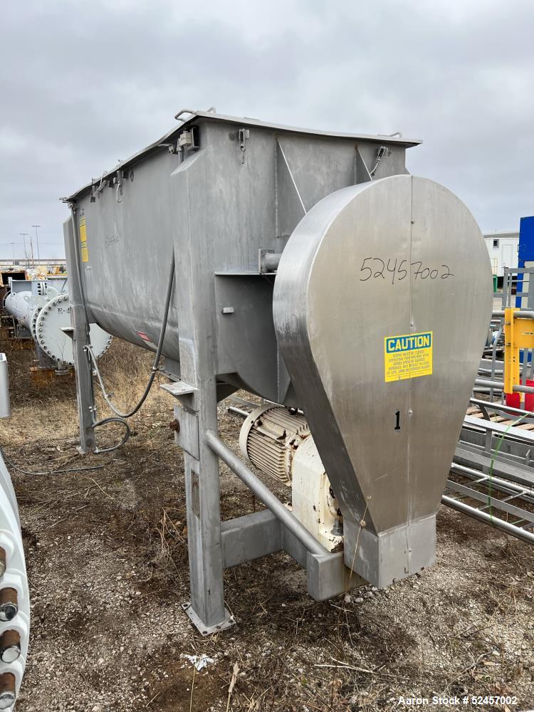 Used American Process Heavy Duty Double Spiral Ribbon Blender, 304 Stainless St