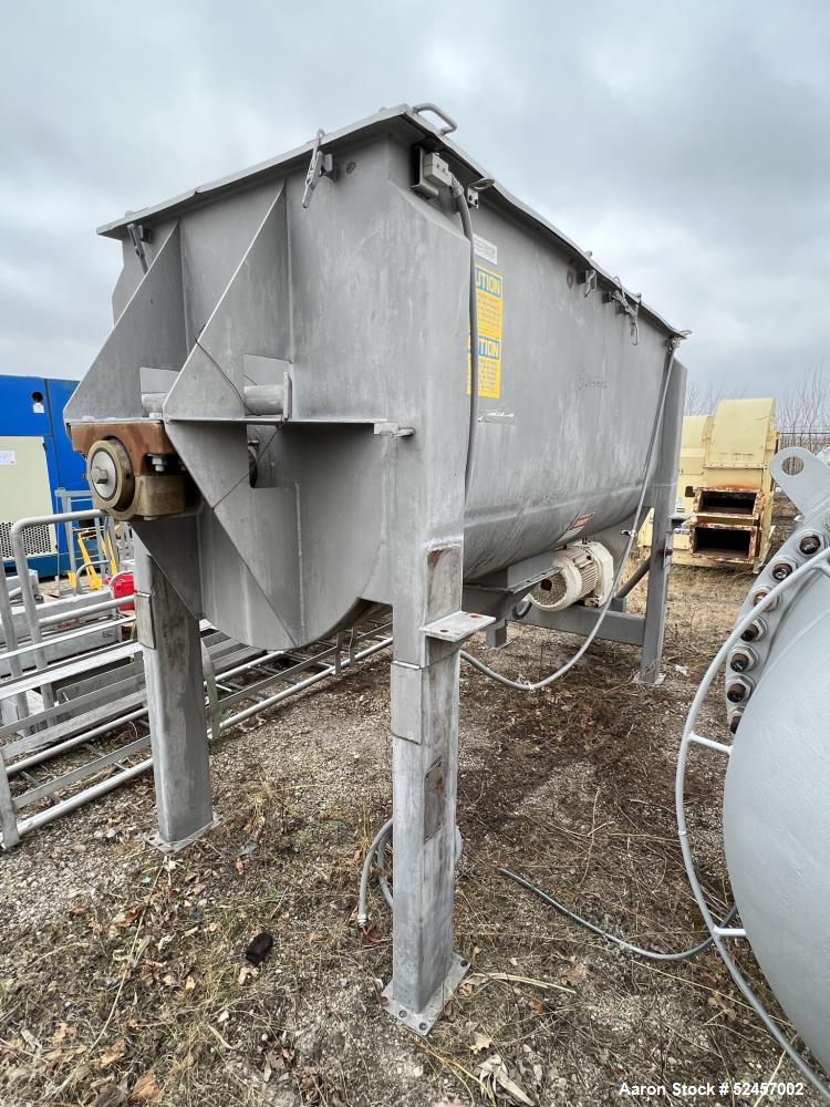 Used American Process Heavy Duty Double Spiral Ribbon Blender, 304 Stainless St