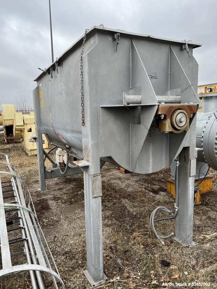 Used American Process Heavy Duty Double Spiral Ribbon Blender, 304 Stainless St