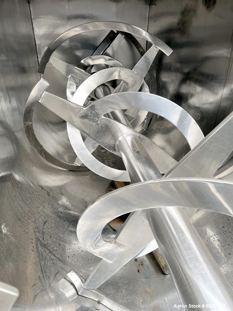 Used American Process Heavy Duty Double Spiral Ribbon Blender, 304 Stainless St