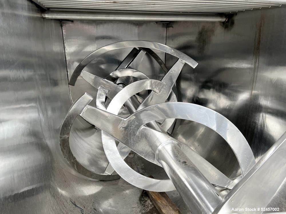Used American Process Heavy Duty Double Spiral Ribbon Blender, 304 Stainless St