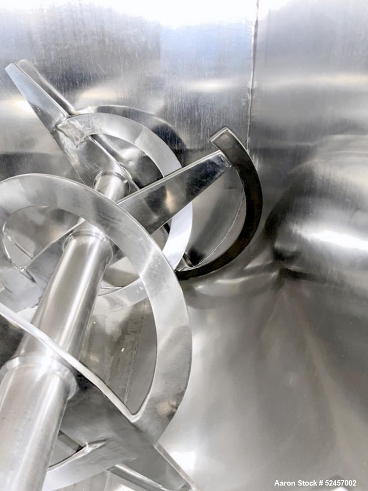 Used American Process Heavy Duty Double Spiral Ribbon Blender, 304 Stainless St