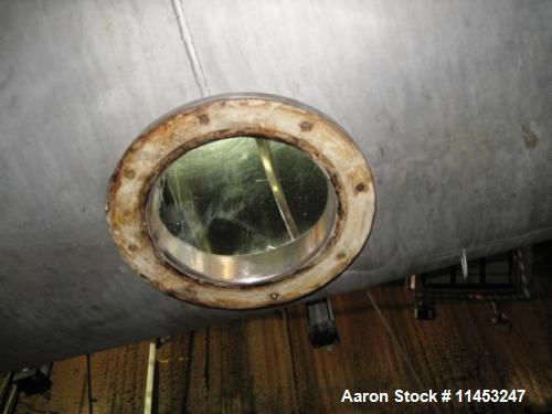 Used American Process Double Spiral Ribbon Blender. Model DRB-155. Approximate 155 Cubic Foot Working Capacity, Stainless Steel. Non-jacketed trough measures 120" long x 50" wide x 59" deep. 10" cent...