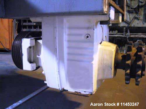 Used American Process Double Spiral Ribbon Blender. Model DRB-155. Approximate 155 Cubic Foot Working Capacity, Stainless Steel. Non-jacketed trough measures 120" long x 50" wide x 59" deep. 10" cent...