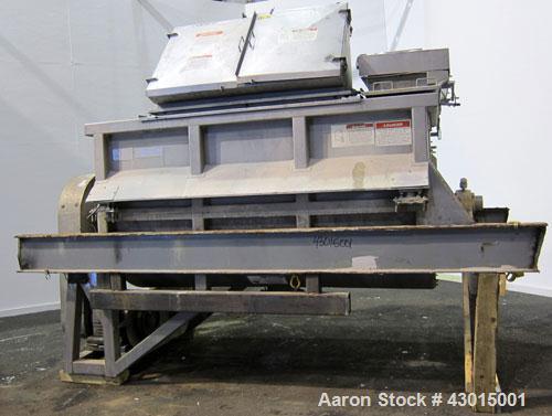 Used American Process Heavy Duty Double Spiral Ribbon Blender, Model DRB-155, 155 cubic feet working capacity, 304 stainless steel. Non-jacketed trough 50" wide x 120" long x approximately 58" deep. ...