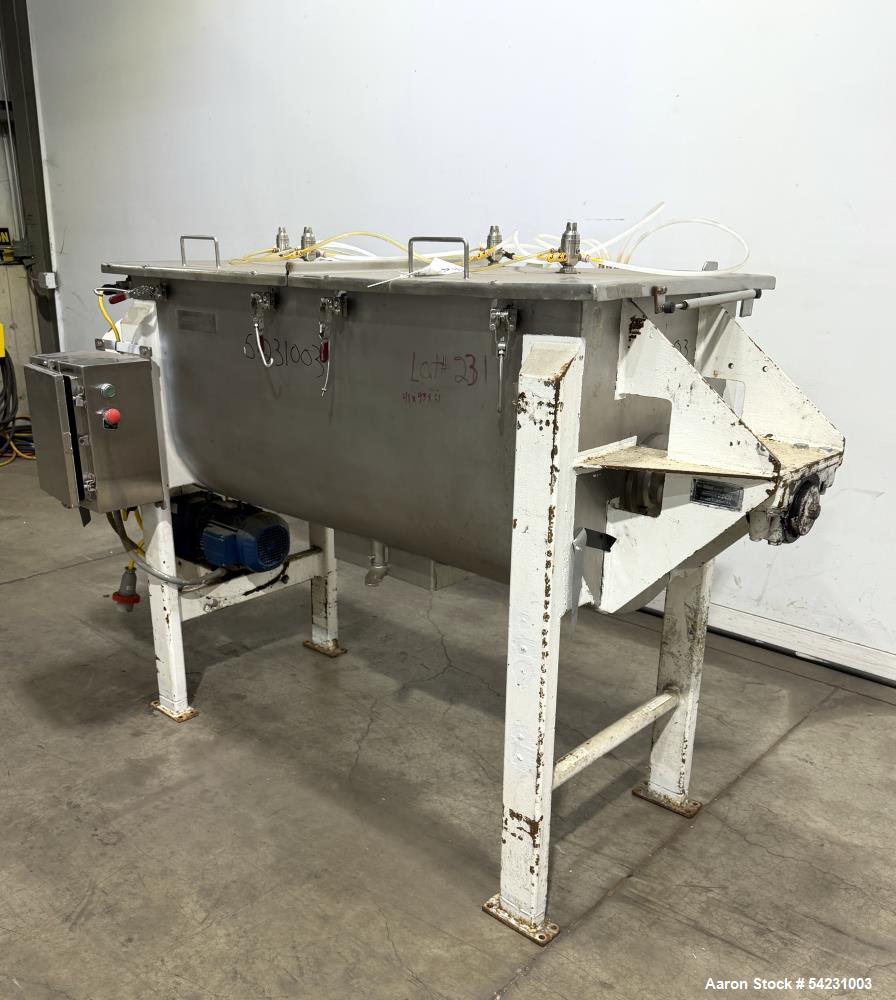 Used American Process Systems Ribbon Blender – Model DRB 18 (18 Cu Ft / 135 Gallon)