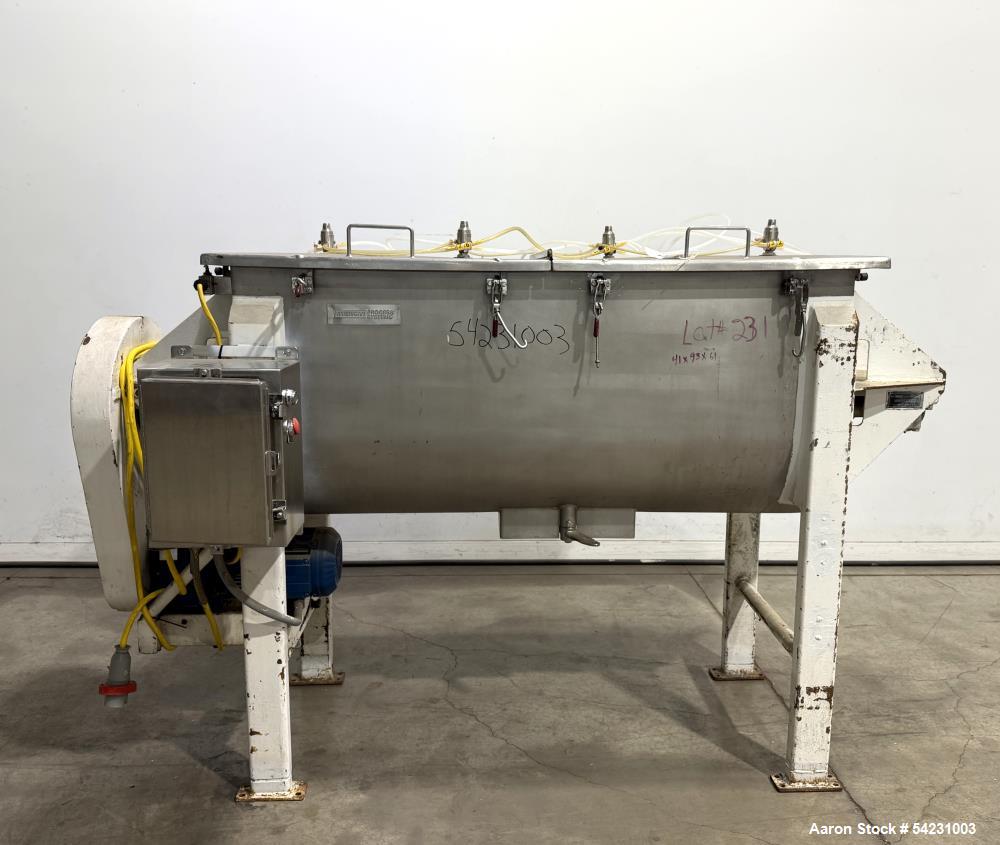 Used American Process Systems Ribbon Blender – Model DRB 18 (18 Cu Ft / 135 Gallon)