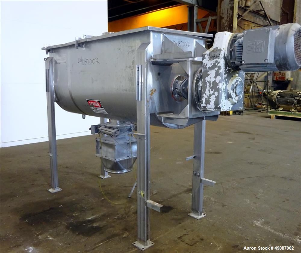 Used American Process Double Spiral Ribbon Blender, Model DRB-24H, 24 Cubic Fee