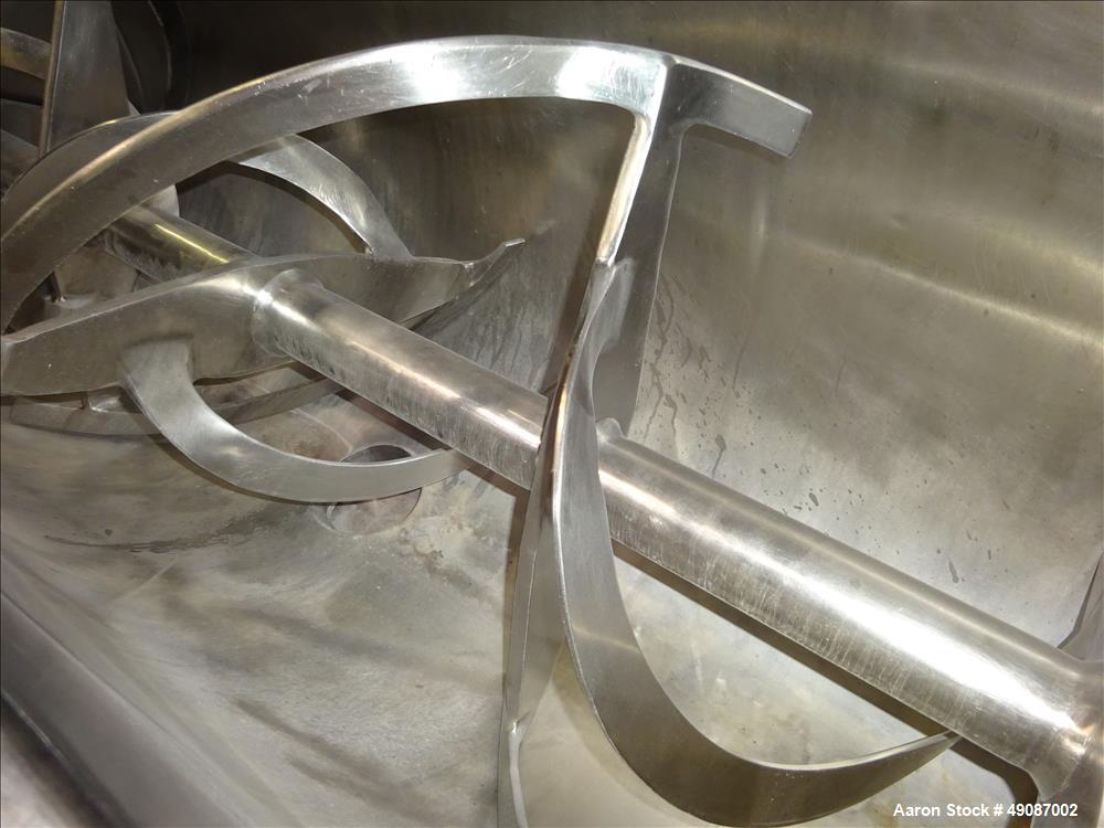 Used American Process Double Spiral Ribbon Blender, Model DRB-24H, 24 Cubic Fee