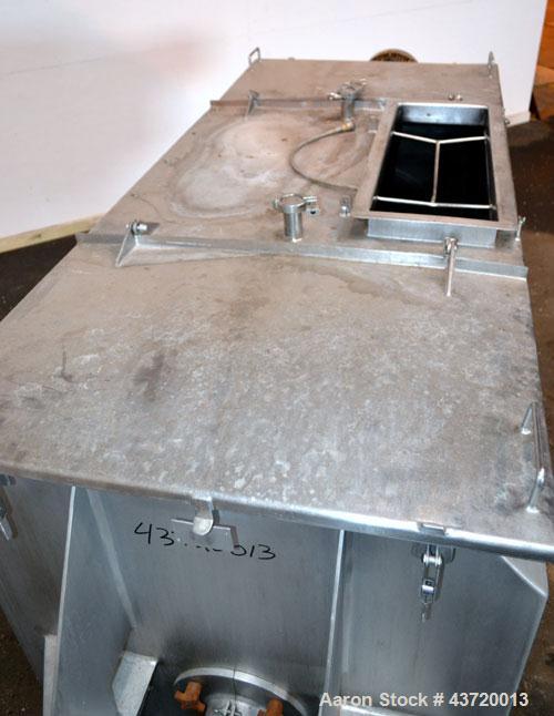 Used American Process Heavy Duty Double Spiral Ribbon Blender, Model DRB-40.  40 Cubic feet working capacity, 304 stainless steel.  Non-jacketed trough 32” wide x 78” long x approximately 44” deep.  ...