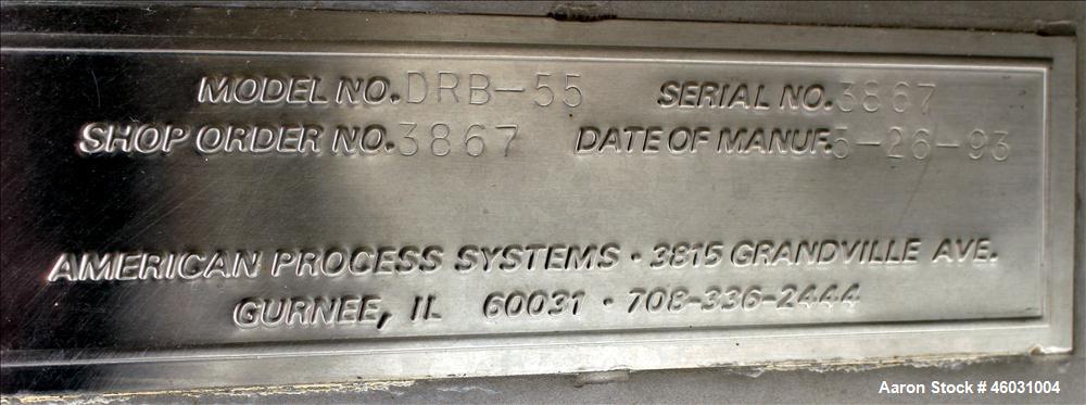 Used American Process Equipment Ribbon Blender