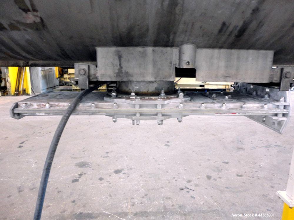 Used American Process Heavy Duty Double Spiral Ribbon Blender, Model DRB-80, 80 cubic feet working capacity, 321 stainless steel. Non-jacketed trough 40” wide x 96” long x approximately 47” deep. App...
