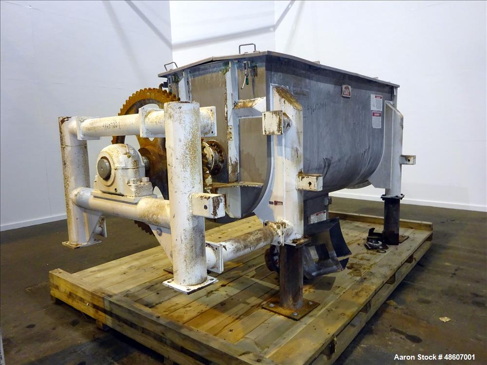 Used American Process Ribbon Blender, 80 Cubic Feet Capacity, Model DRB-80.