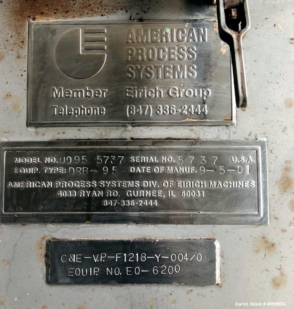 Used American Process Double Spiral Ribbon Blender, Model DRB-95