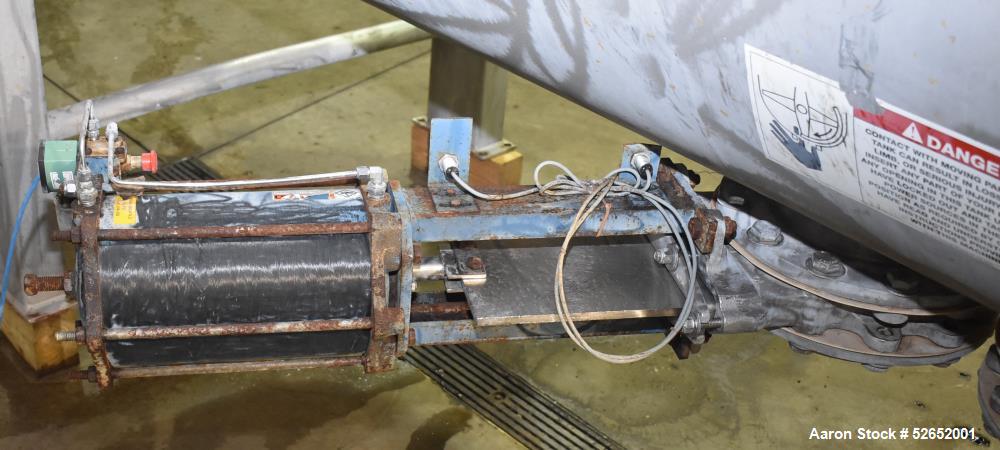Used American Process Double Spiral Ribbon Blender, Model DRB120, 120 Cubic Feet, Stainless Steel. Non-jacketed trough approximate 44"W x 120"L x 54" Deep. 6" diameter shaft, approximately 40" diamet...