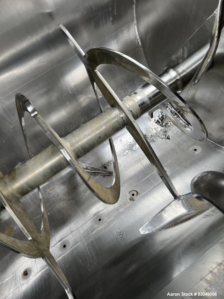 Used American Process Systems 180 Cubic Foot Stainless Steel Ribbon / Paddle Mixer