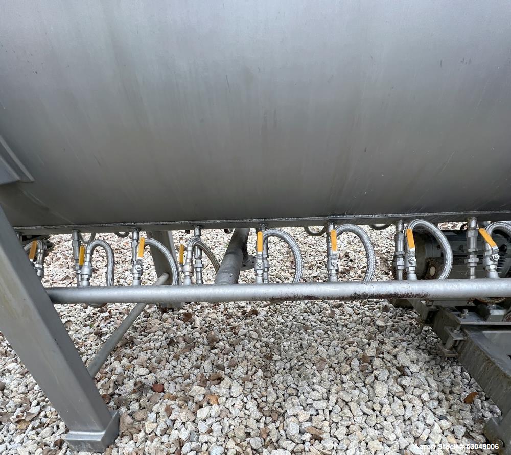 Used American Process Systems 180 Cubic Foot Stainless Steel Ribbon / Paddle Mixer