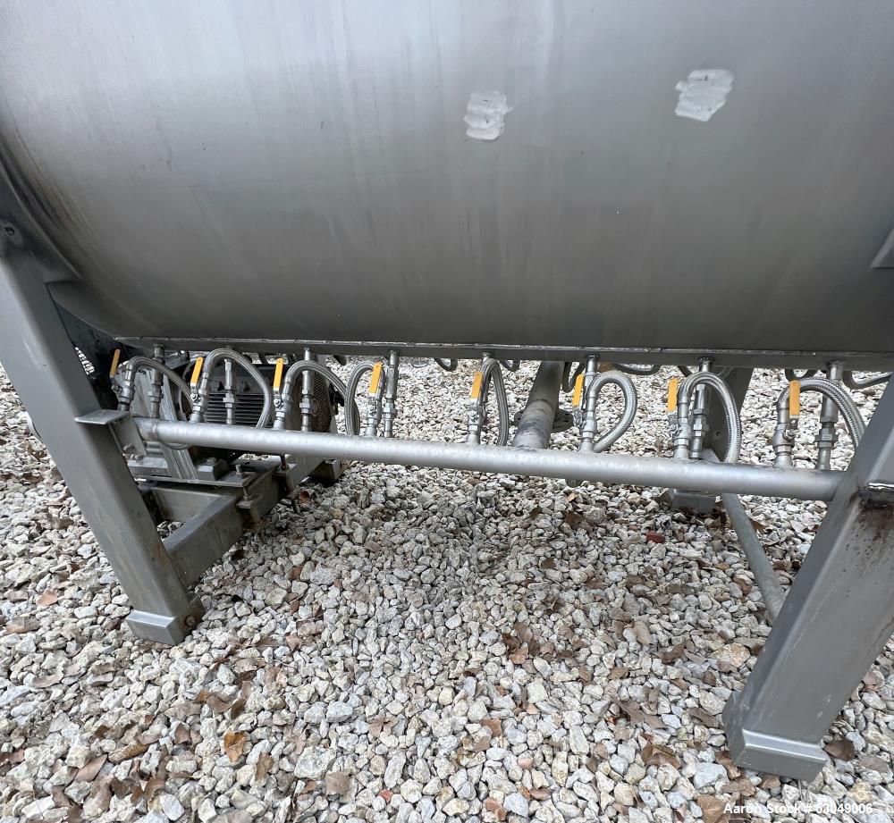 Used American Process Systems 180 Cubic Foot Stainless Steel Ribbon / Paddle Mixer