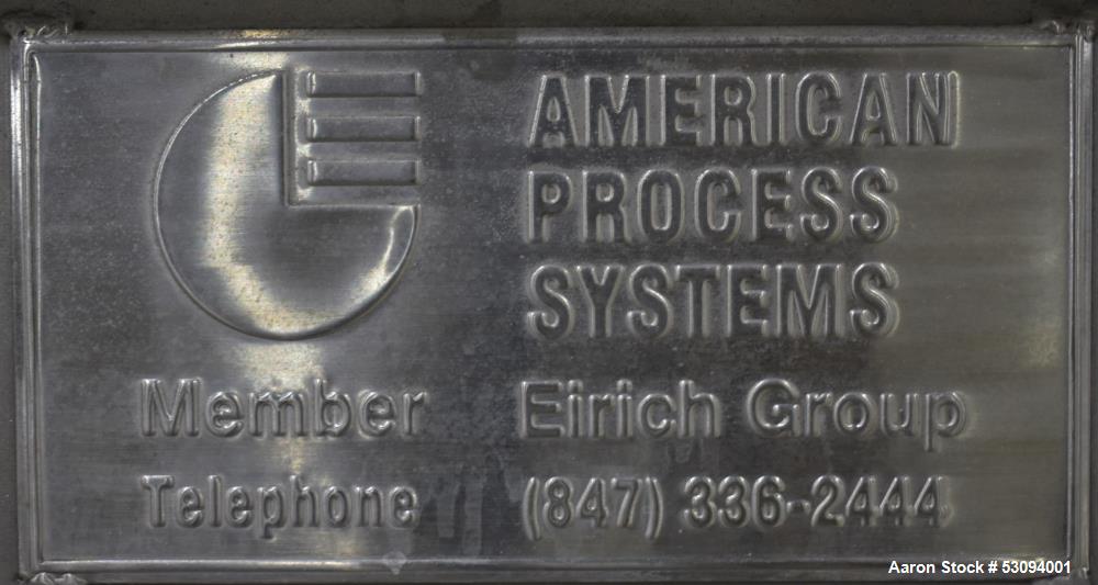 American Process Systems Model PRB055 Paddle Ribbon Blender