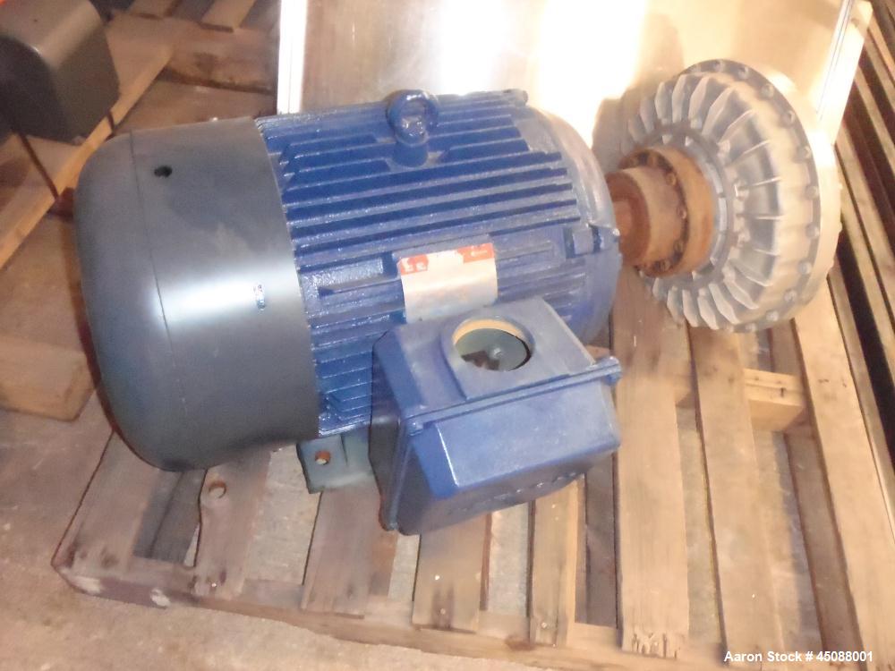 Used American Process 500 Cubic Foot Working Capacity Cylindrical Ribbon/Paddle Blender, Model T-500.  316 Stainless steel construction (product contact areas), 304 stainless steel dimple jacket 150 ...