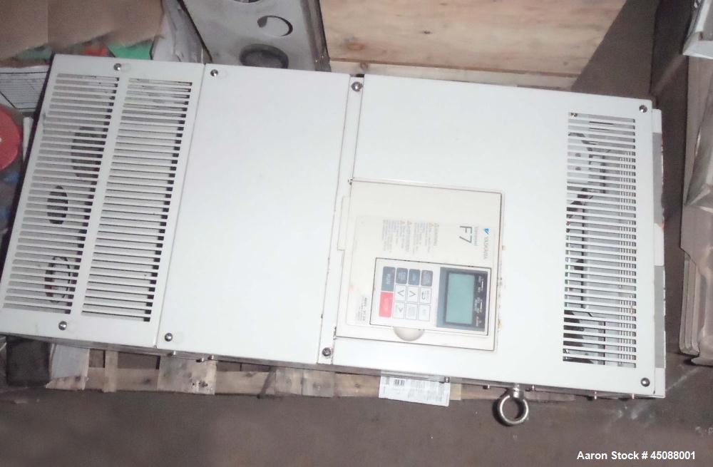 Used American Process 500 Cubic Foot Working Capacity Cylindrical Ribbon/Paddle Blender, Model T-500.  316 Stainless steel construction (product contact areas), 304 stainless steel dimple jacket 150 ...