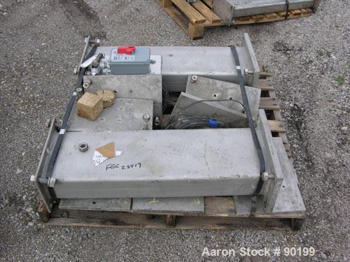 Used American Process 385 ft3 paddle/ribbon blender, model PRB-385, stainless steel construction, 72" wide x 144" long x 80" deep trough, outside paddles/inside ribbon, outboard roller bearings, air ...