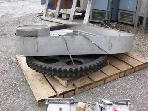 Used American Process 385 ft3 paddle/ribbon blender, model PRB-385, stainless steel construction, 72" wide x 144" long x 80" deep trough, outside paddles/inside ribbon, outboard roller bearings, air ...