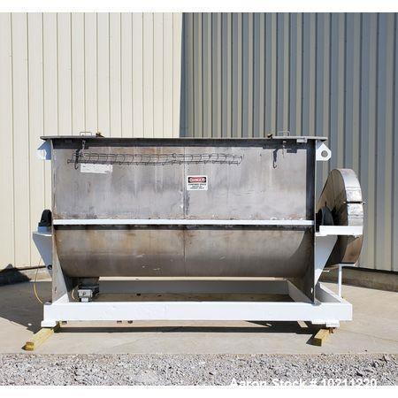 Used- 230 Cubic Foot American Process Stainless Steel Double Ribbon Blender